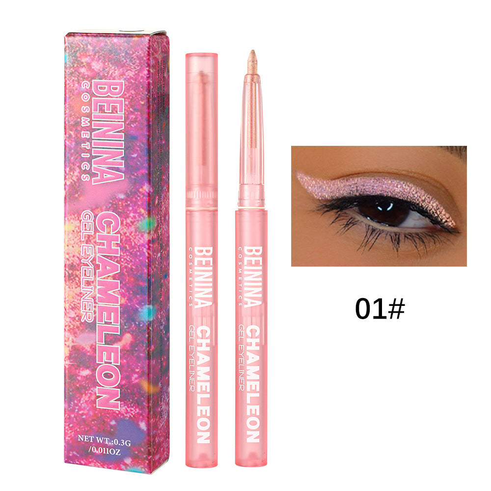 6pcs Melt-On Eyeliner Smooth Metallic Multichrome, Waterproof, Long-Lasting