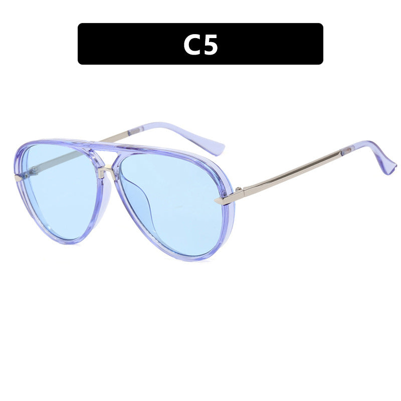 Retro Aviator Sunglasses for Women,Oversized Sun Glasses 2026 Show Style