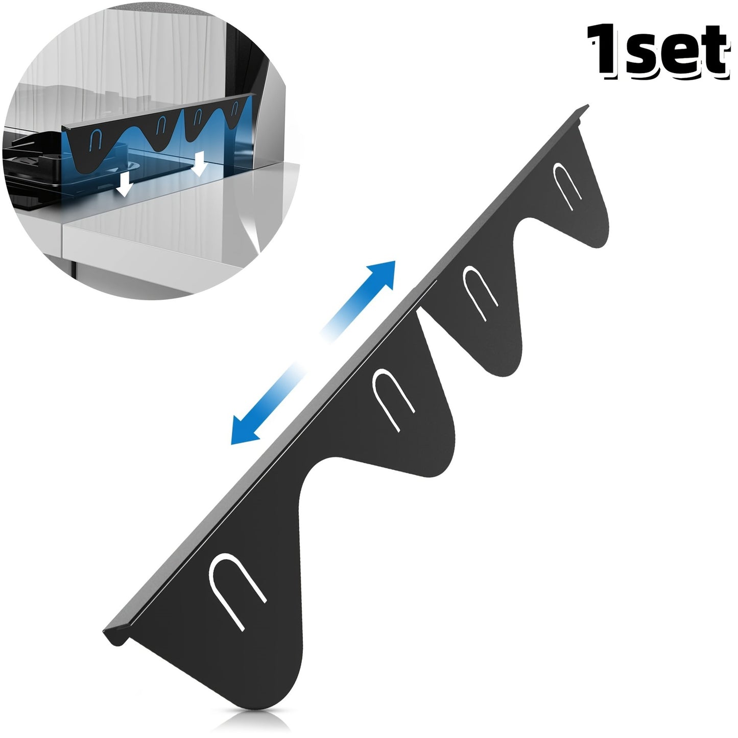 Stainless Steel Stove Gap Covers, Gap Filler, 13.8" to 27.5"