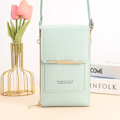 Small Crossbody Cell Phone Bag for Women, Mini Shoulder Purse with Credit Card Slots