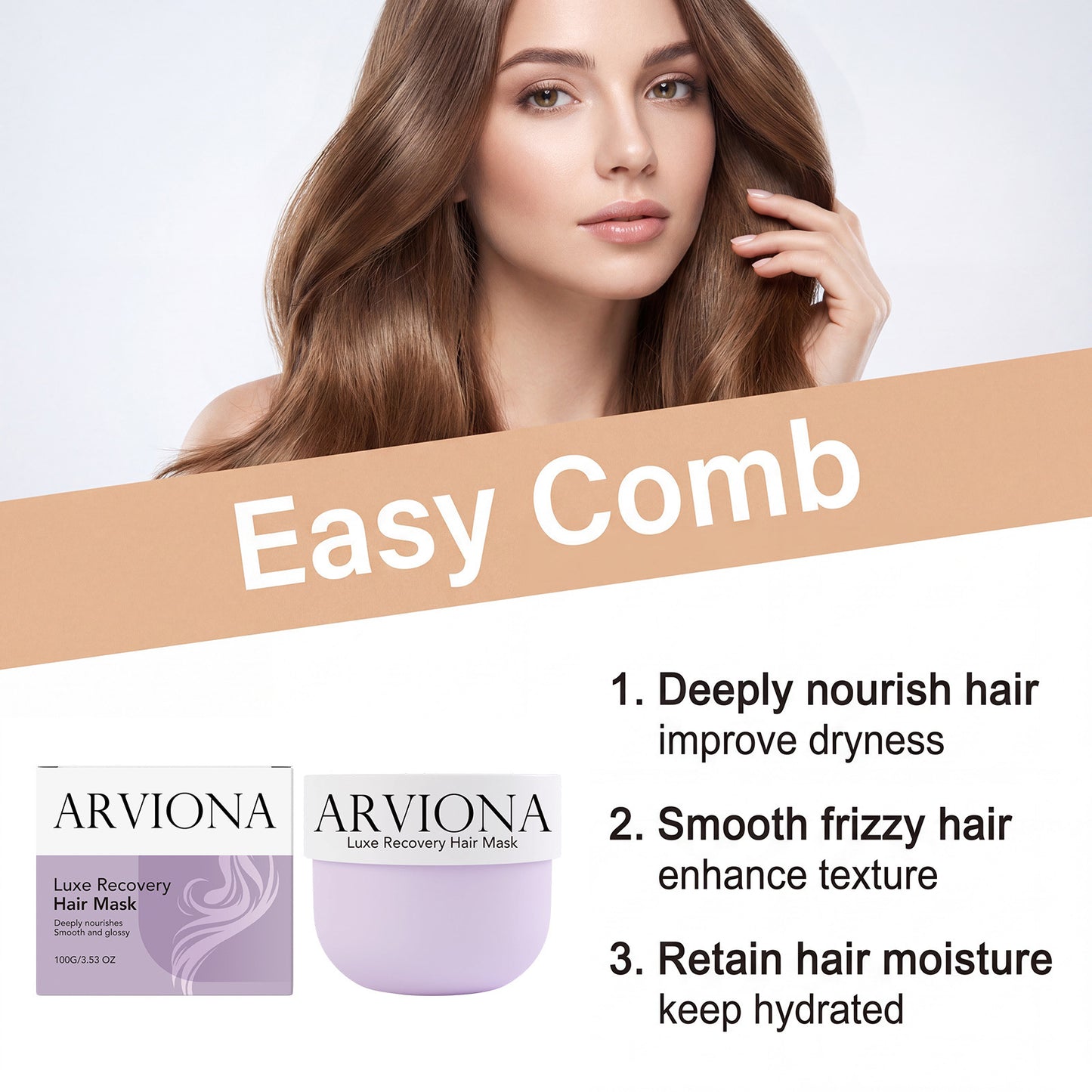 Deep Nourishing Hair Mask — Formulated with Niacinamide and Carbohydrate Complex