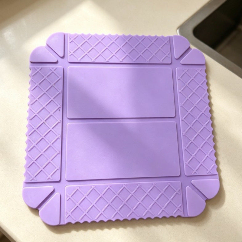 2-in-1 Magnetic Silicone Mat & Foldable Serving Tray, Non-Slip Heat Resistant Waterproof Food Grade
