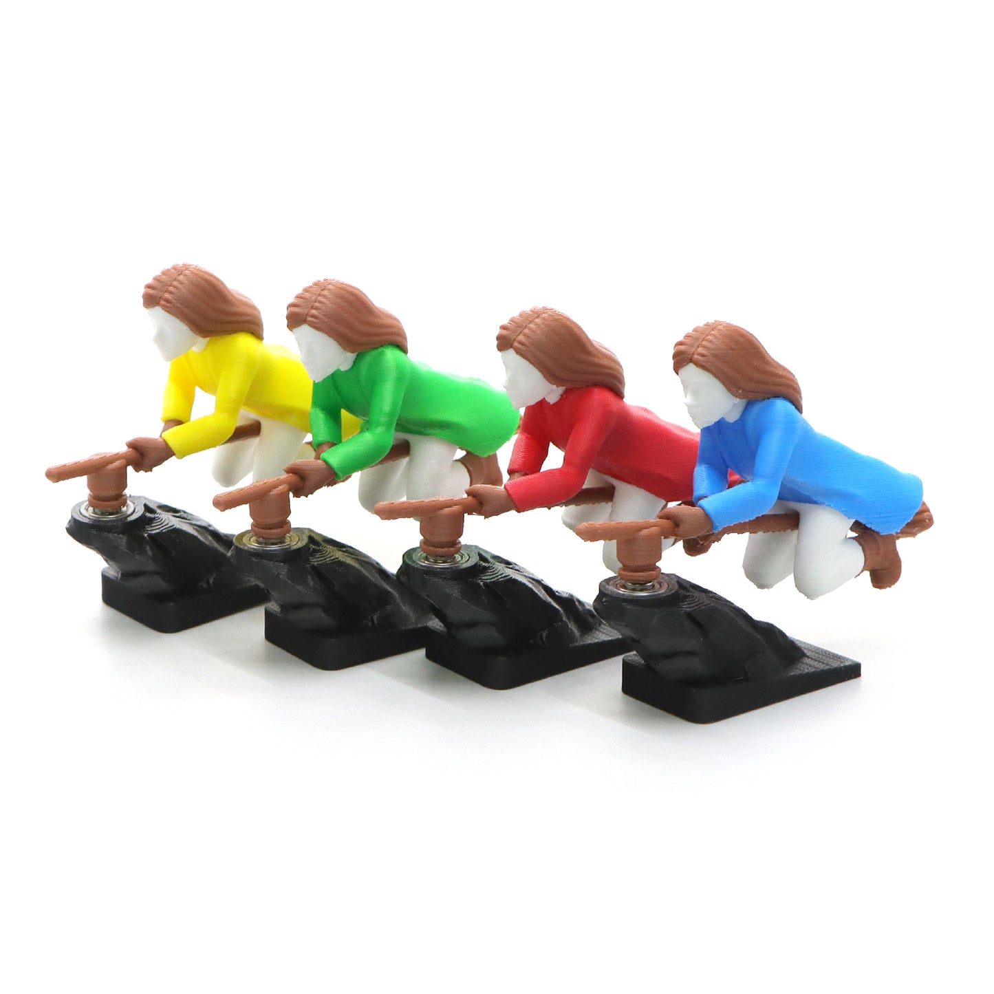 4Pcs Broomstick Dashboard Ornament, Motion-Activated Drifting