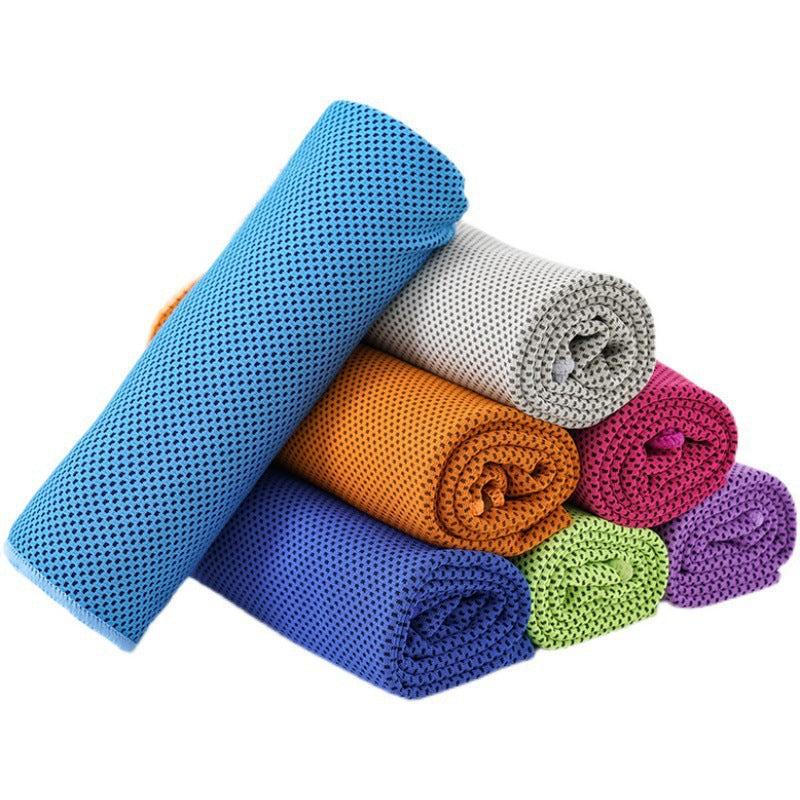 2 Pack Cooling Towel ( with Storage box), Soft Breathable Chilly Towel, Ice Towel