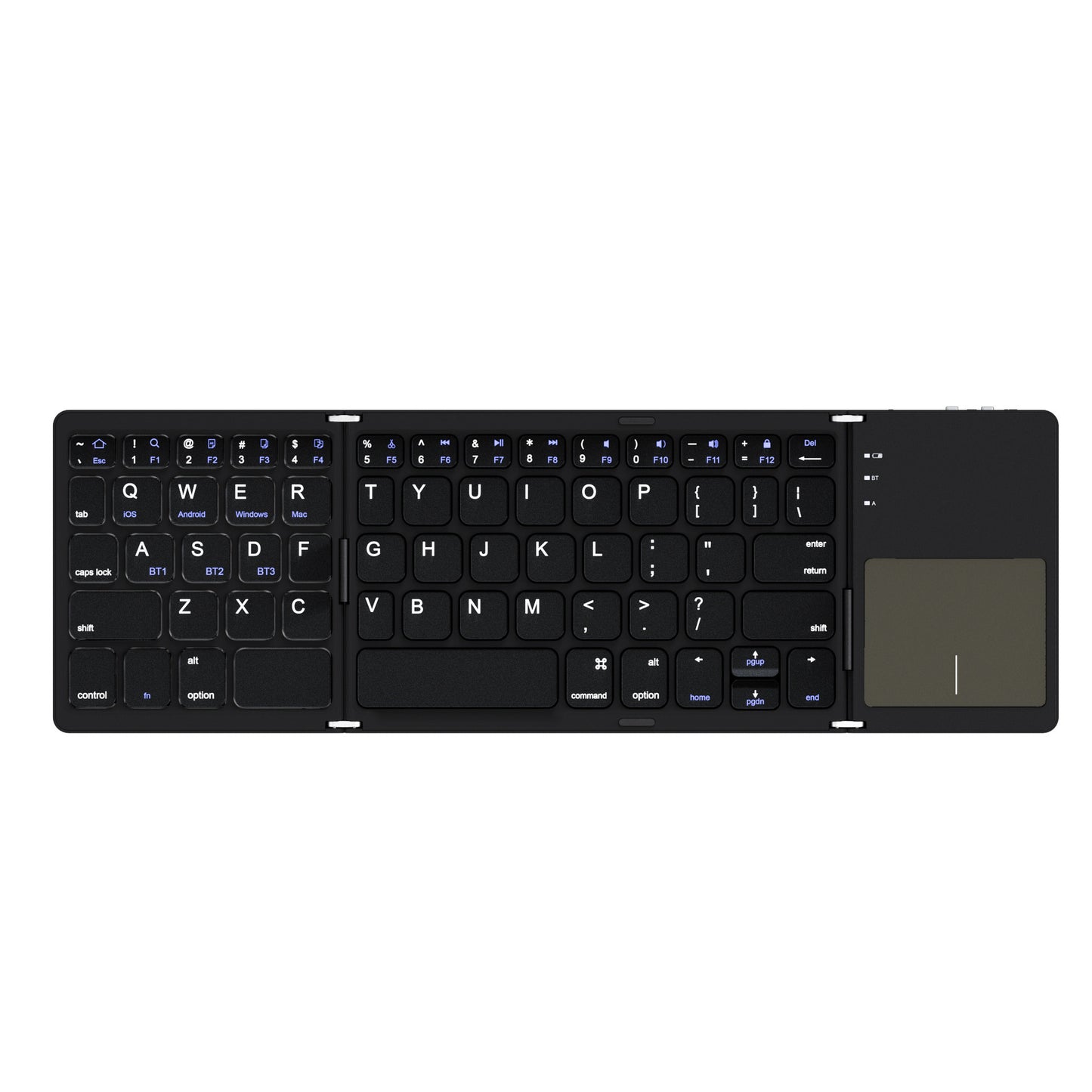 Foldable Bluetooth Keyboard with Touchpad, Ultra Slim Compact