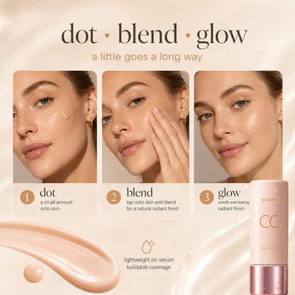 CC Tinted Serum — Color-Correcting Tinted Serum, Lightweight Coverage, No-Makeup Makeup Waterproof