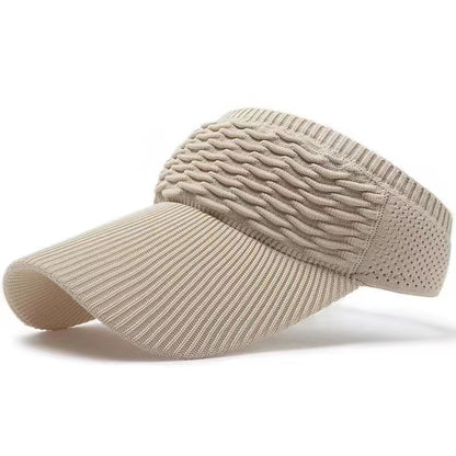 Sun Visor Hats, Wide Brim Sun Hats with UV Protection, Knitted Running Visors for Women