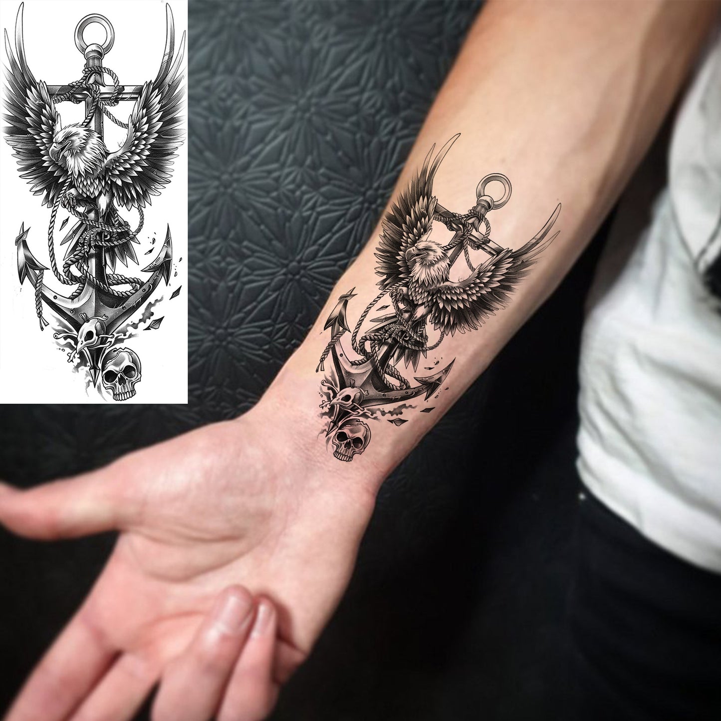 10PCS Realistic Religious Temporary Tattoos, Waterproof Realistic