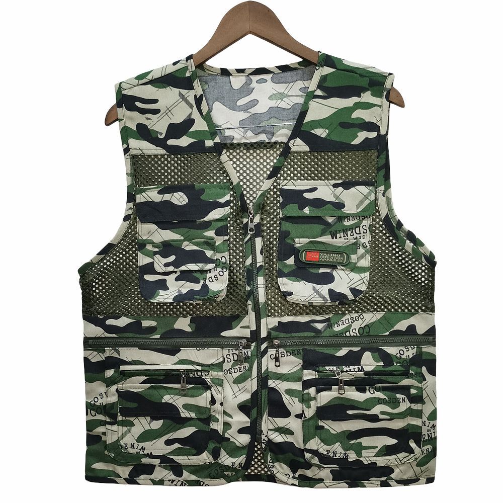 Unisex Mesh Breathable Fishing Vest, Multi-Pockets Photography Travel Hiking