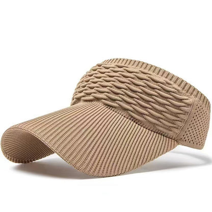 Sun Visor Hats, Wide Brim Sun Hats with UV Protection, Knitted Running Visors for Women