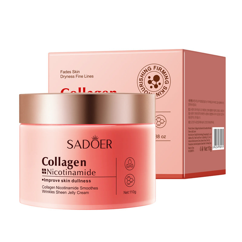Collagen Jelly Cream,Freeze-Dried Hydrolyzed Collagen & Niacinamide Moisturizer