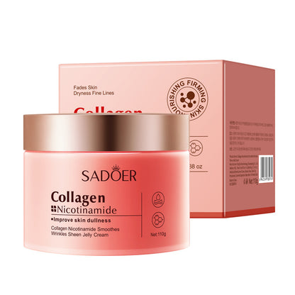 Collagen Jelly Cream,Freeze-Dried Hydrolyzed Collagen & Niacinamide Moisturizer