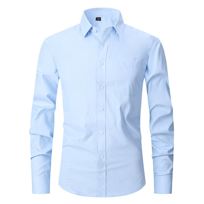 Men's French Cuff Dress Shirt Regular Fit Formal Business