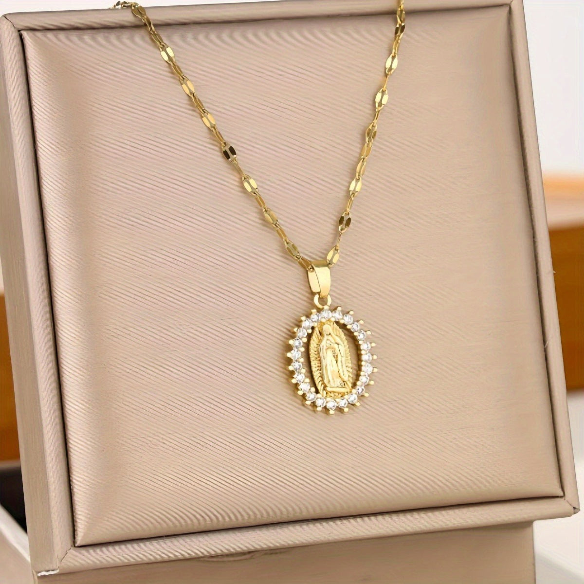 Virgen de Guadalupe Necklace for Women – Virgin Mary Necklace