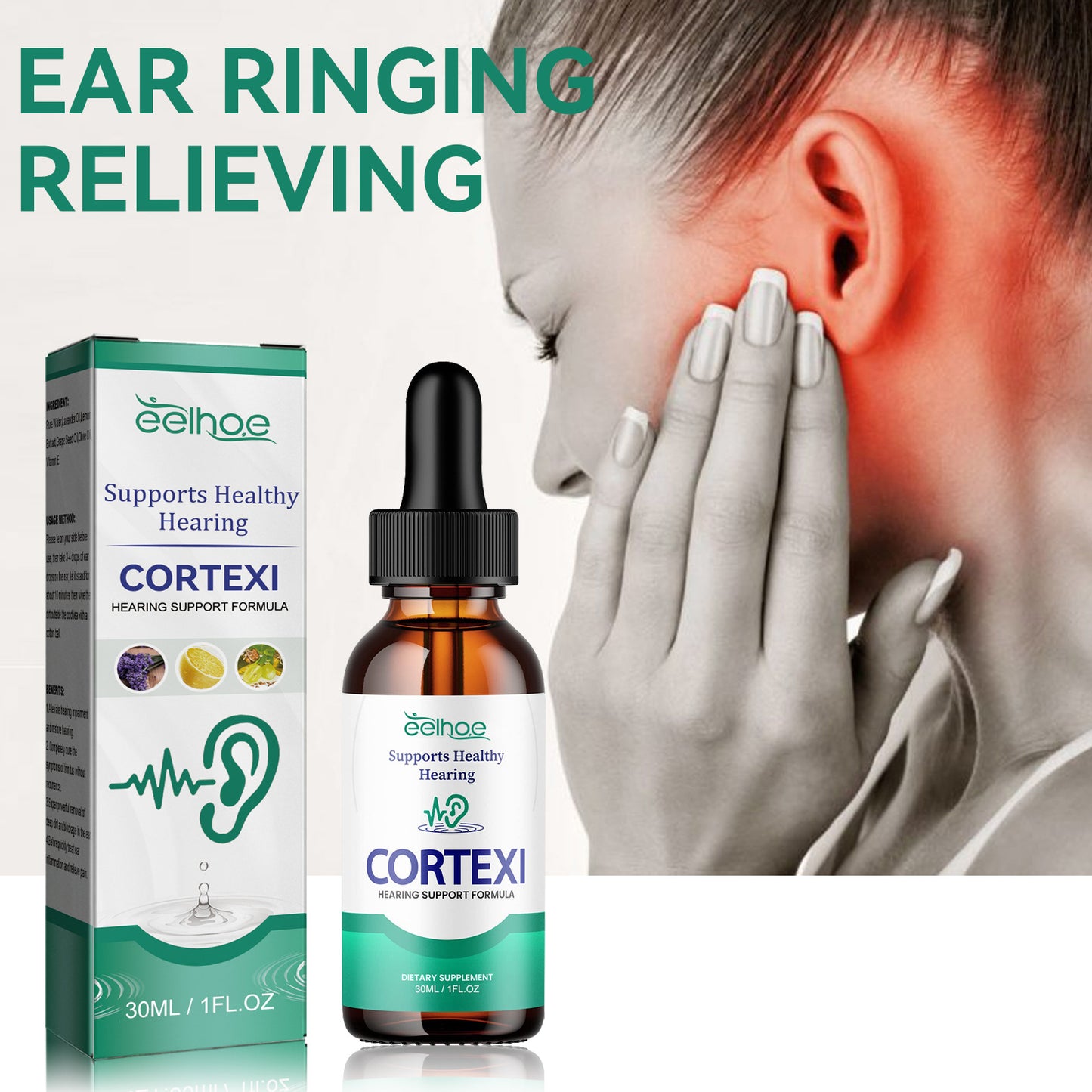Tinnitus Relief Ear Drops – Earwax Removal & Ear Cleaning Solution, Soothing Ear Care for Ringing Ears