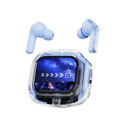 AI Translation in-Ear Bluetooth 5.4 Earbuds, Full-Color Touch Screen Case