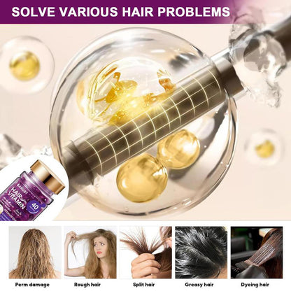 Hair Oil Capsules (40-Count) – Contains Keratin, Argan Oil, and Jojoba Oil