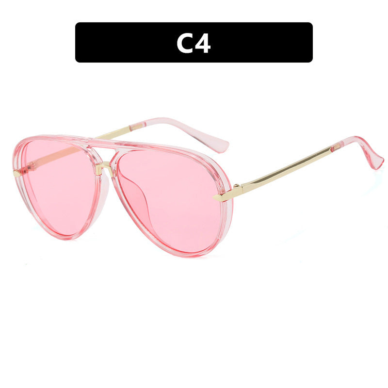 Retro Aviator Sunglasses for Women,Oversized Sun Glasses 2026 Show Style