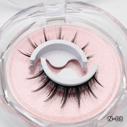6 Pairs Self Adhesive Eyelashes,3D Dense Lashes No Glue Reusable