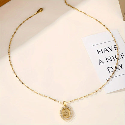 Virgen de Guadalupe Necklace for Women – Virgin Mary Necklace