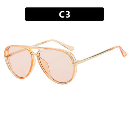 Retro Aviator Sunglasses for Women,Oversized Sun Glasses 2026 Show Style