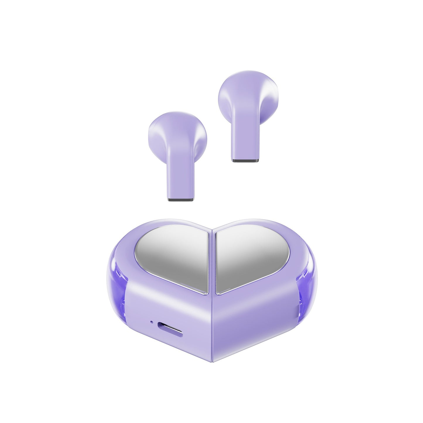 Heart Wireless Earphone, Cute Invisible Earbuds Wireless Bluetooth for Small Ears Canals