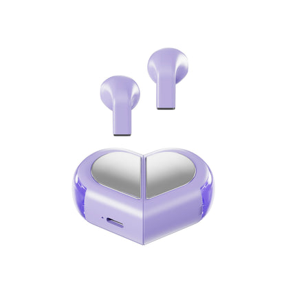 Heart Wireless Earphone, Cute Invisible Earbuds Wireless Bluetooth for Small Ears Canals