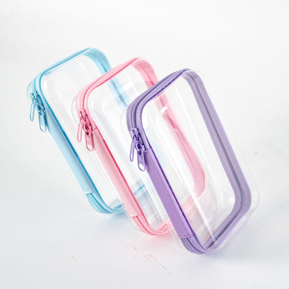 Transparent Hard Acrylic Zippered Storage Box