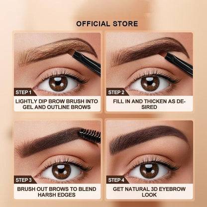 3D Eyebrow Gel Long Lasting 24 Hours Waterproof Smudge-proof Brow Cream Makeup Kit