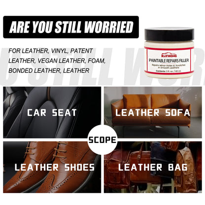 Leather Filling Paste For Sofa Shoes Car Interior Repairing Holes Scratches