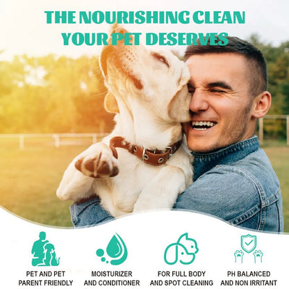 Activated Rinse-Off Dog Shampoo Sheets-Lick-Safe, Tear-Free, Travel-Friendly