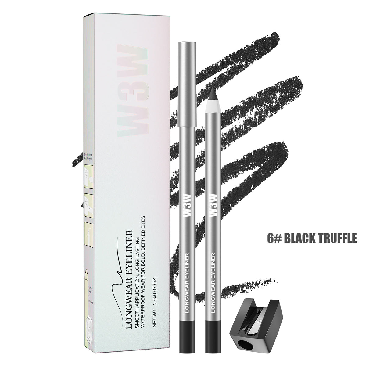 2Pcs Waterproof Gel Eyeliner Stick - Flawless, Ultra-Smooth Creamy Glide