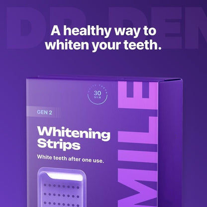 42 Strips Purple Teeth Whitening Strips - Fast Dissolving Teeth Whitening Strips, Tooth Stain Treatment, Portable