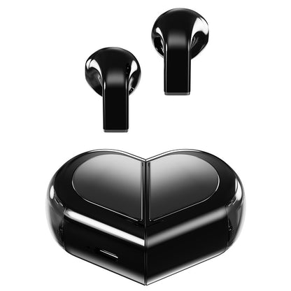 Heart Wireless Earphone, Cute Invisible Earbuds Wireless Bluetooth for Small Ears Canals