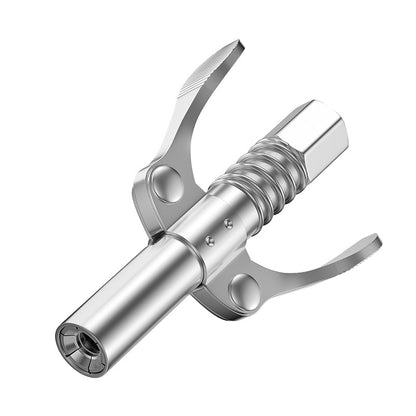 Quick Lock Double Handles Grease Gun Tip with 6 Thickened Claws, Compatible with All Grease Guns