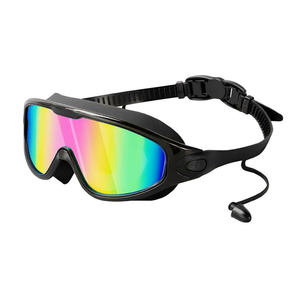 Large Swim Goggles, Wide View, Anti Fog | UV Protection & No Leak Design