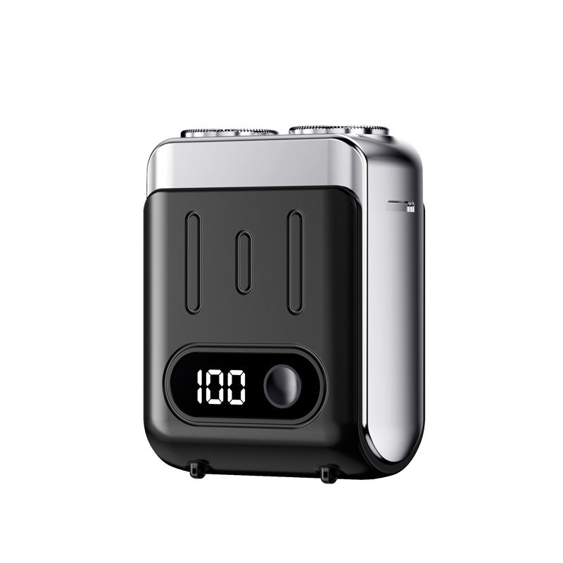 Mini Electric Shaver, Dual Head Waterproof Rechargeable Razor Mini Wet Dry Shaving Razor