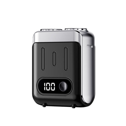 Mini Electric Shaver, Dual Head Waterproof Rechargeable Razor Mini Wet Dry Shaving Razor