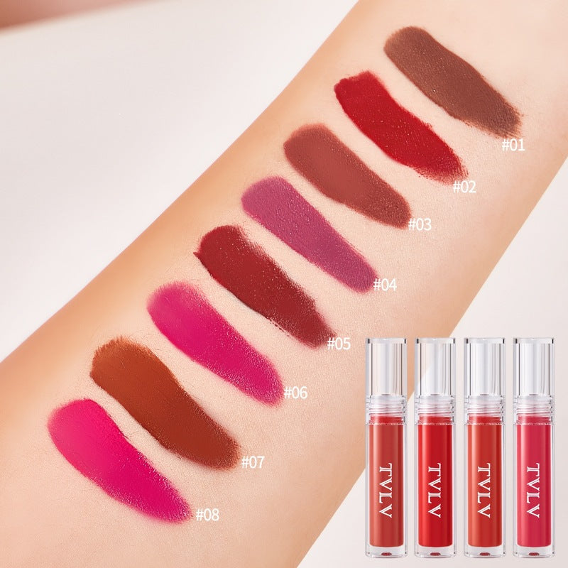8-Piece Velvet Matte Lip Gloss Set – Waterproof, Long-Lasting & Moisturizing