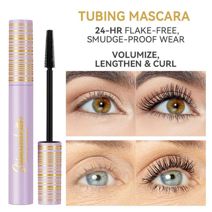 2Pcs Tubing Mascara – Lash Extensions in a Tube, Easy-to-Remove 24Hr Smudge-Proof Longwear