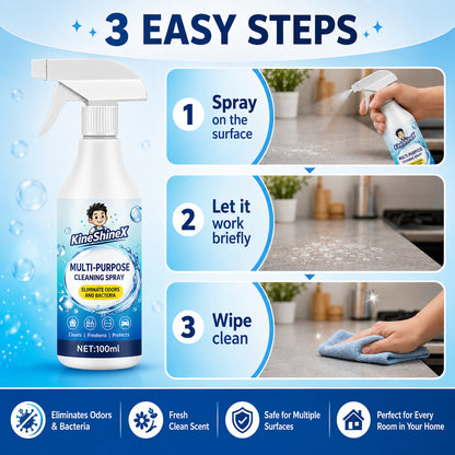 Fast Clean Multi Surface Spray, Heavy-Duty All Purpose Cleaner Spray, House&Kitchen Grease Cleaning