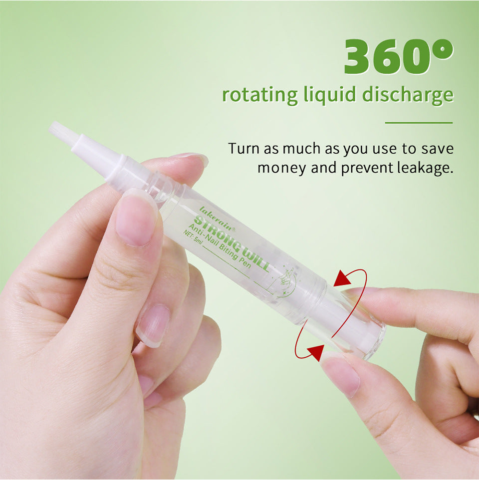 2Pcs Anti-Nail Biting Pen for Kids & Adults, Bitter Taste Nail Polish, 2-in-1 Nail Hardener & Daily Nail Care