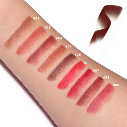9Pcs/Set Crayon Matte Lip Liner Set,  Natural Longwear Lip Liner Pencil