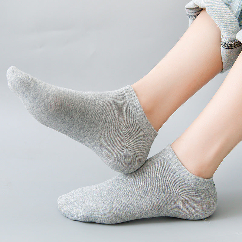 10 Pairs Low Cut Socks Portable Stretchy Cotton Blend Socks