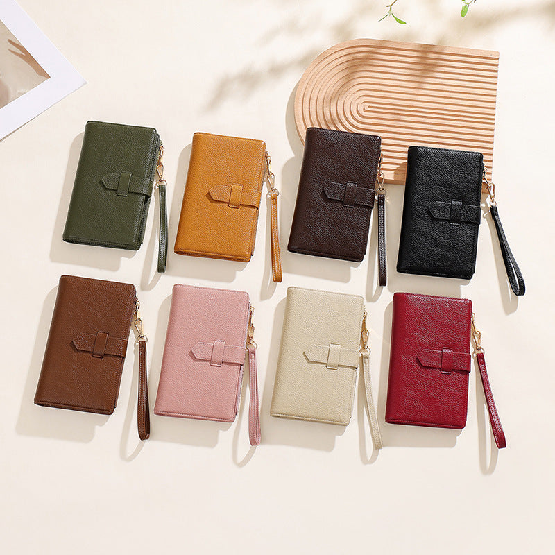 Family Passport Wallet RFID Blocking Large Capacity Credit Card Holder