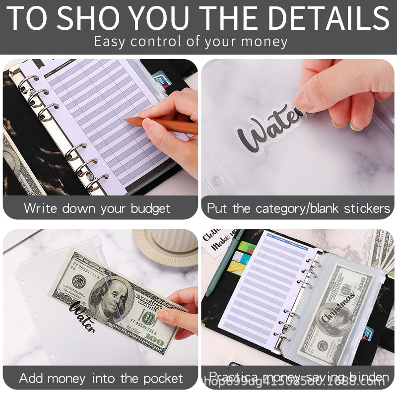50Pcs Budget Binder with Cash Envelopes，Budget Binder, Cash Envelopes for Budgeting