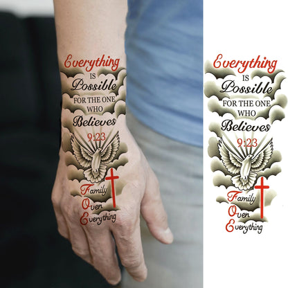 10PCS Realistic Religious Temporary Tattoos, Waterproof Realistic