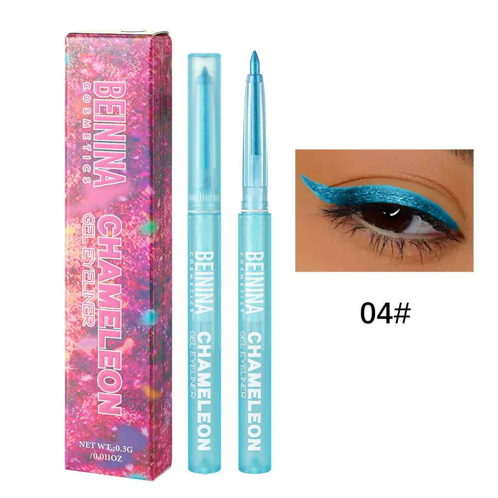 6pcs Melt-On Eyeliner Smooth Metallic Multichrome, Waterproof, Long-Lasting