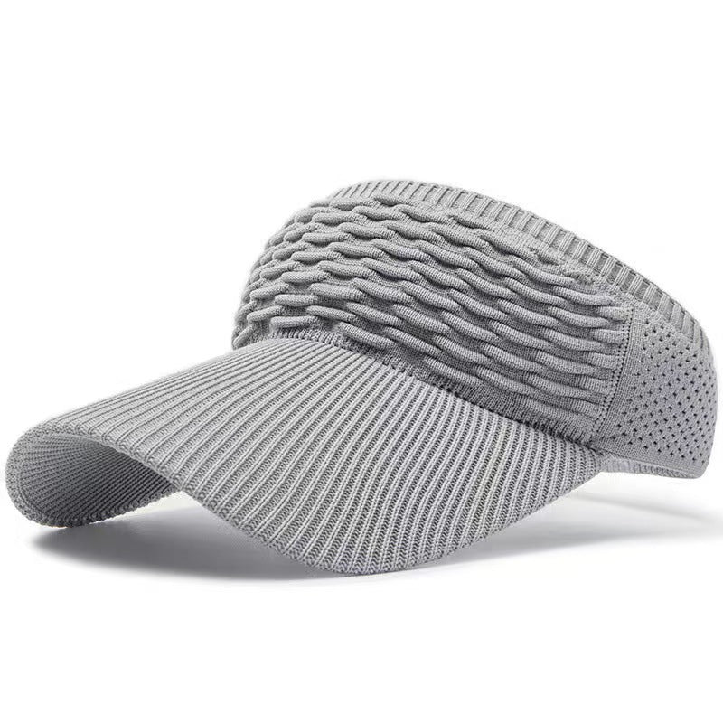 Sun Visor Hats, Wide Brim Sun Hats with UV Protection, Knitted Running Visors for Women