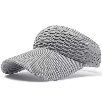 Sun Visor Hats, Wide Brim Sun Hats with UV Protection, Knitted Running Visors for Women